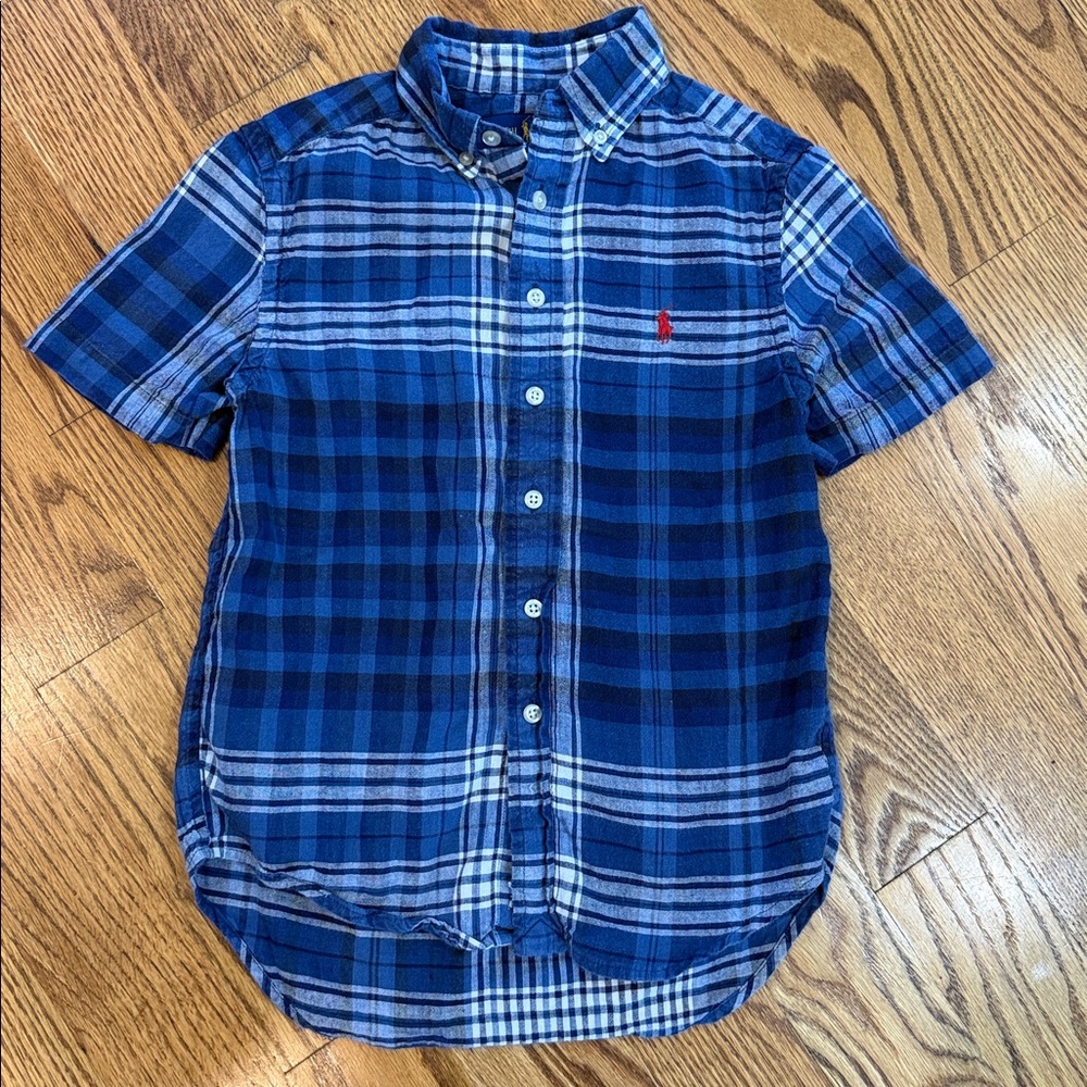 Boy’s Ralph Lauren Button Up/Button Down Shirt. Size Small. Excellent/Like New.